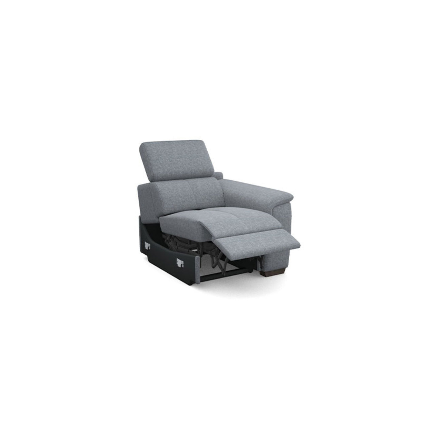 Salon d'angle modulaire Atlanta — Gris bleuté