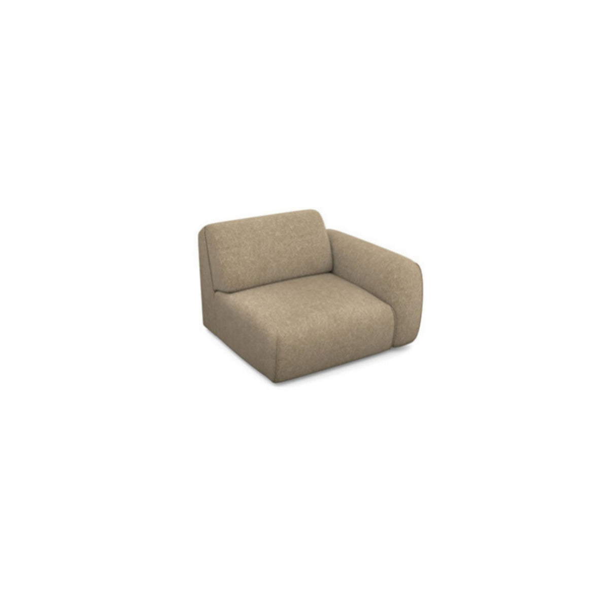 Salon d'angle modulaire Noxid — Beige taupe