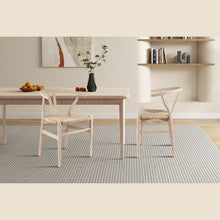 Chaise Bart — Orme massif et assise tissée