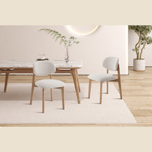 Chaise Carmen — Chêne massif et tissu