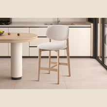 Chaise de comptoir Carmen — Chêne massif
