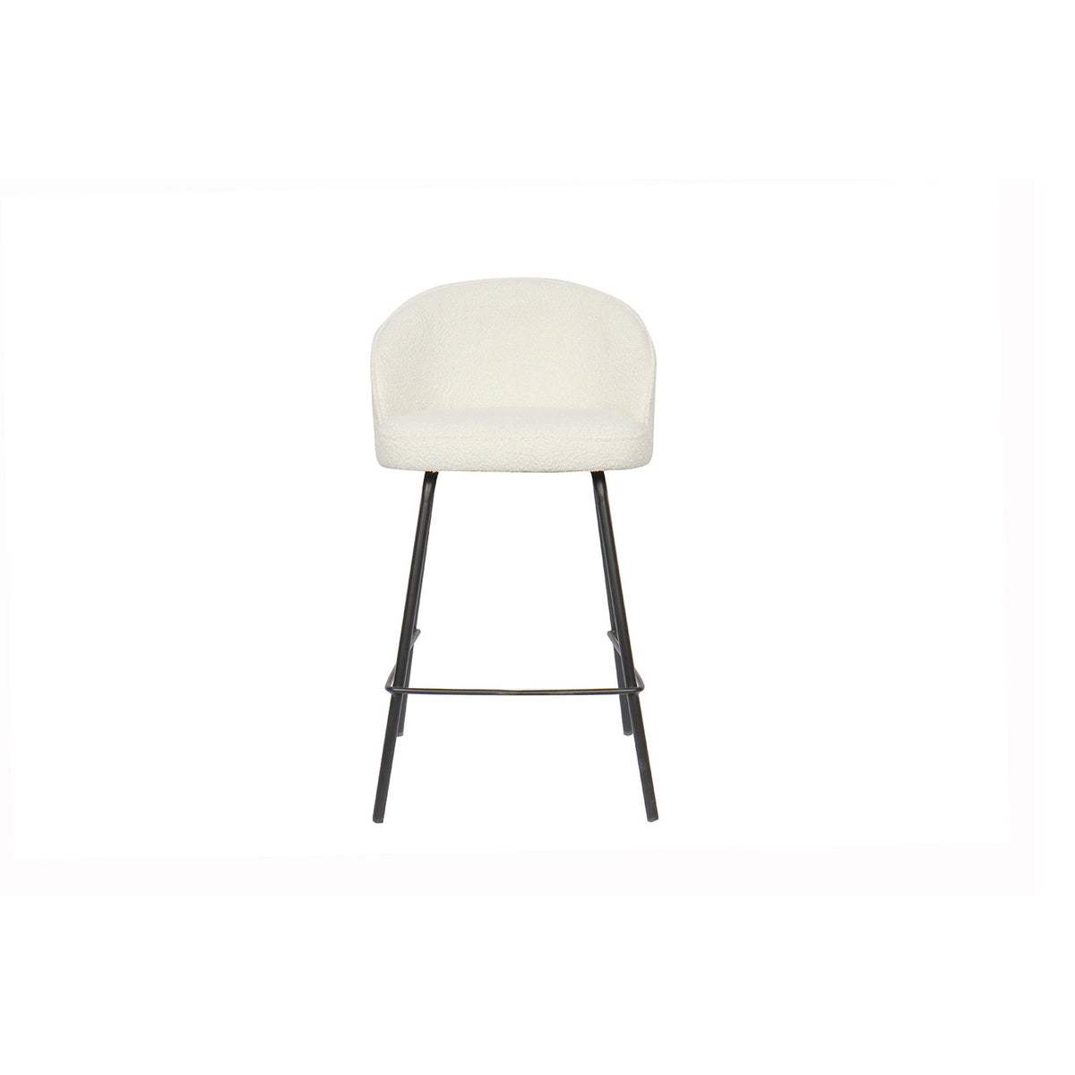 Chaise de comptoir June — Bouclé