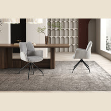 Chaise Lamor — Pivotante, tissu gris