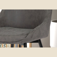 Chaise Mirano — Simili cuir gris clair
