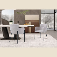 Chaise Naomi — Tissu, avec accoudoirs