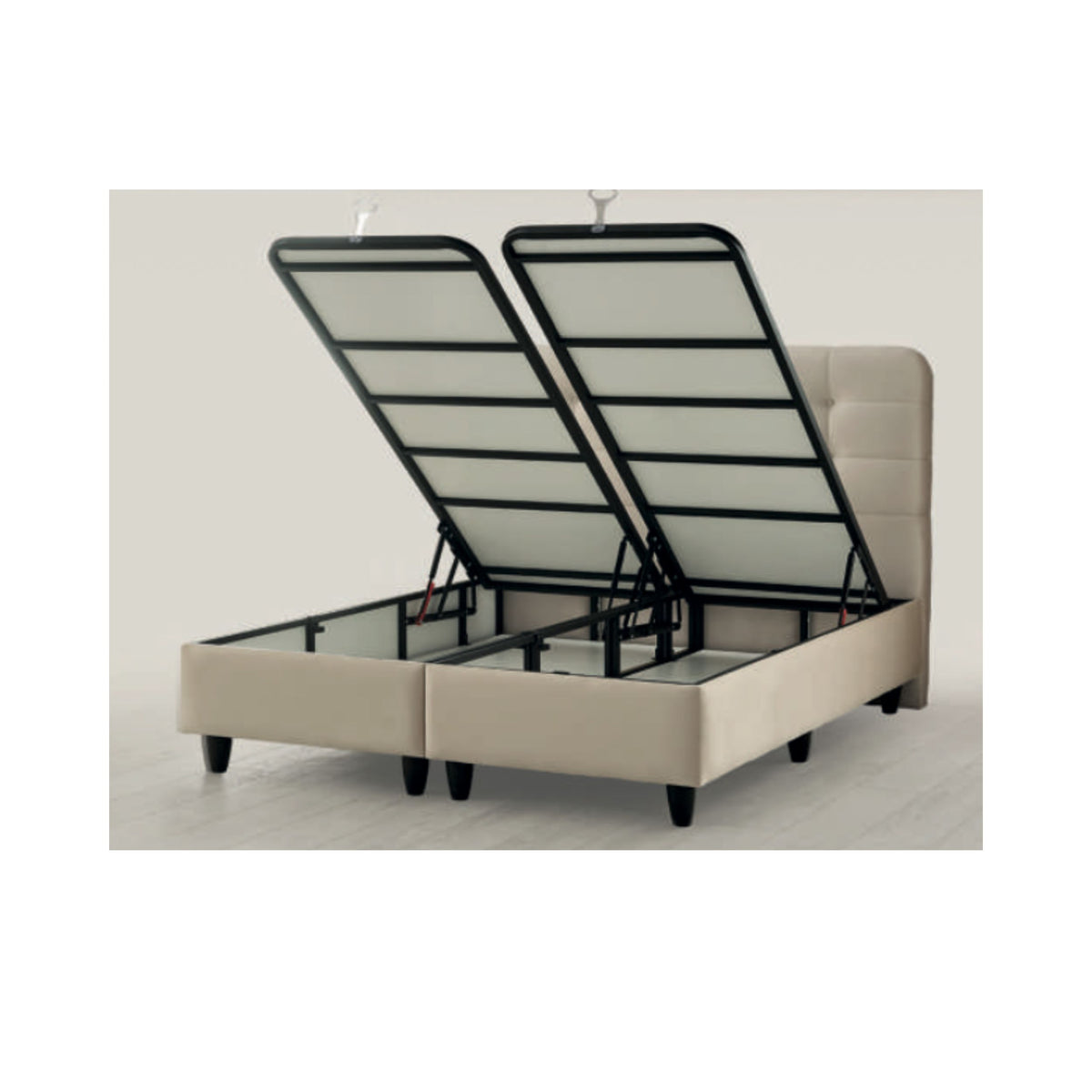 Lit boxspring Carmen — Coffre de rangement