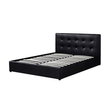 Lit coffre Porto 160x200 avec sommier — PU noir