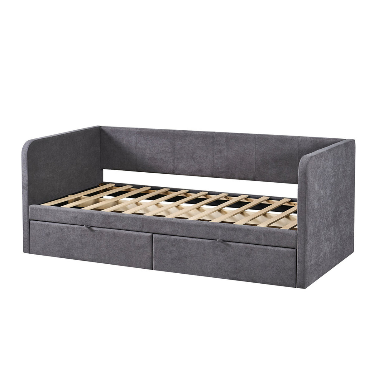 Lit Parma — 90x200 avec sommier et tiroirs