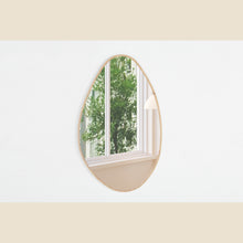 Miroir Rana — Forme organique, chêne vieilli
