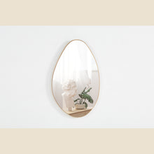 Miroir Romi — Forme galet, chêne vieilli
