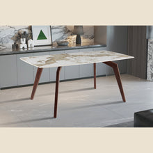 Table Alma — Pierre brillante Pandora beige