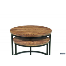 Tables basses Goja — Set de 2, bois de manguier