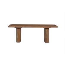 Table basse Jean — Manguier, pieds cannelés