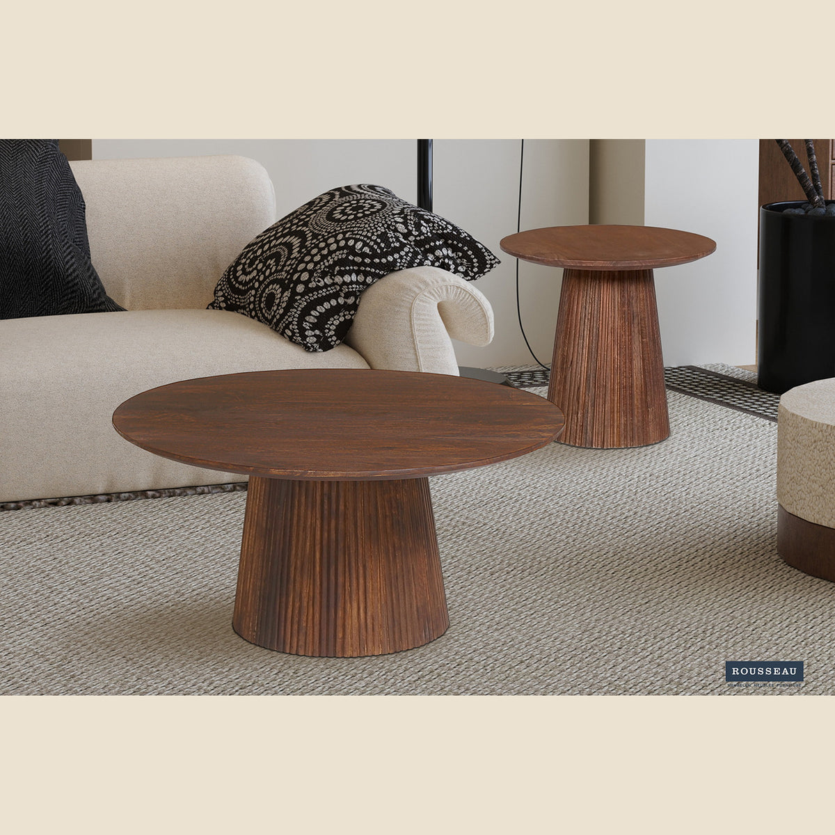 Table basse Miguel — Manguier, ronde ou ovale