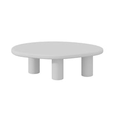 Table basse Tavira — Effet ciment écru
