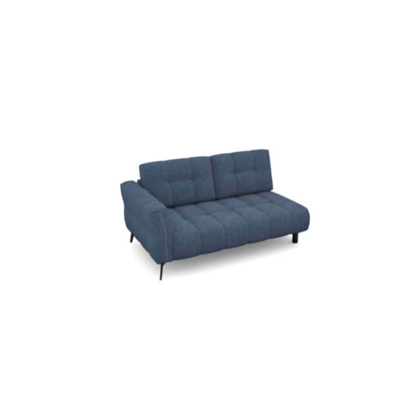 Salon d'angle modulaire Elmo — Bleu chiné