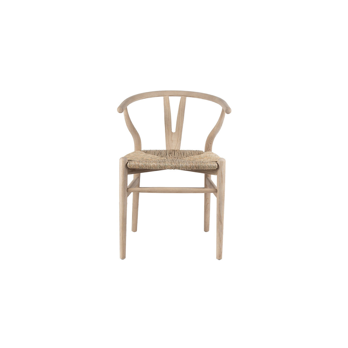 Chaise Bart — Orme massif et assise tissée