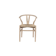 Chaise Bart — Orme massif et assise tissée