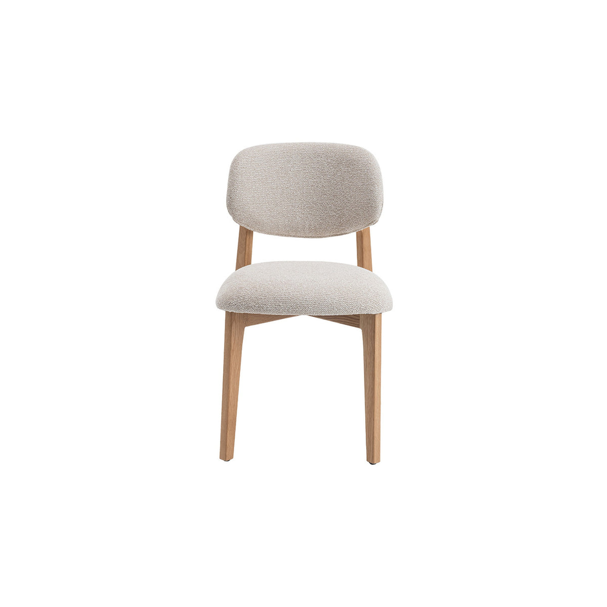 Chaise Carmen — Chêne massif et tissu