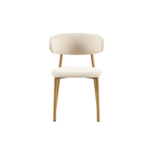 Chaise Coco — Tissu chiné, pied naturel, noyer ou gris