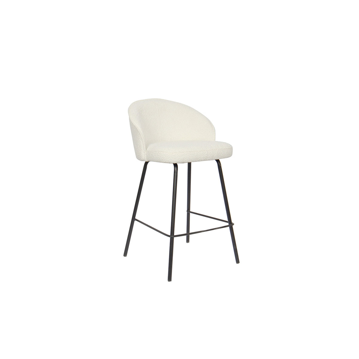 Chaise de comptoir June — Bouclé