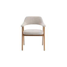 Chaise Coralie — Chêne massif et tissu