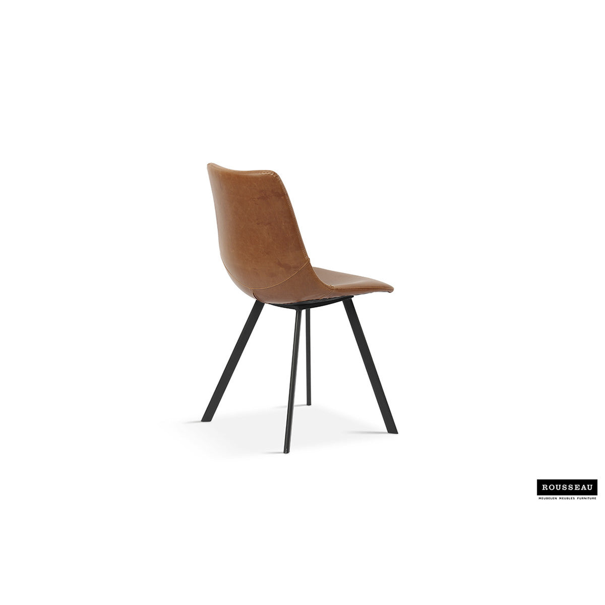 Chaise Oslo — PU cognac