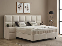 Lit Conso — Boxspring à coffres de rangement