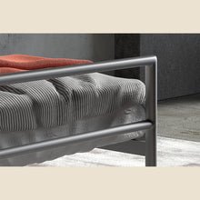 Lit Sandro avec sommier — Métal gris