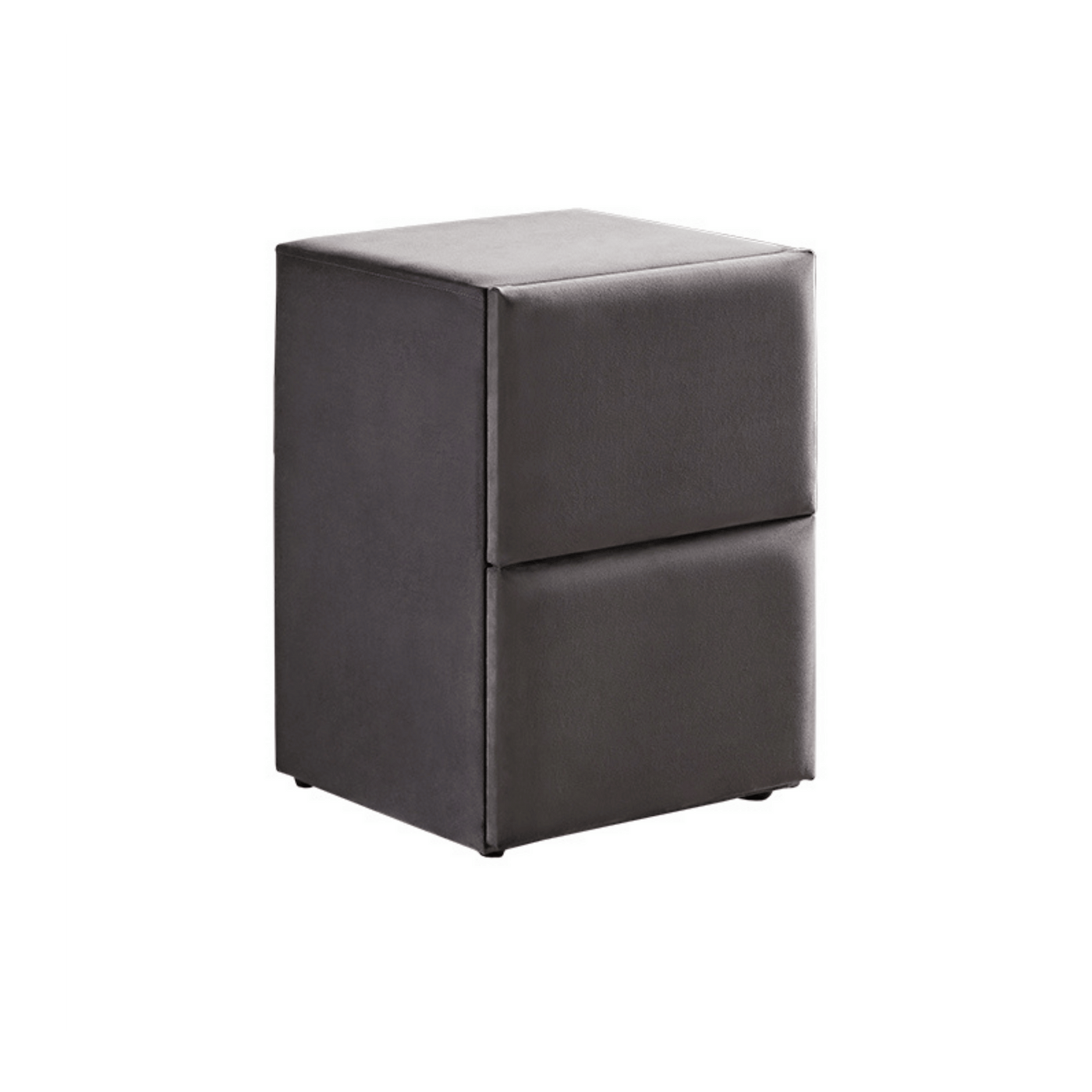 Lit Sydney Gris — Boxspring Chesterfield à coffres