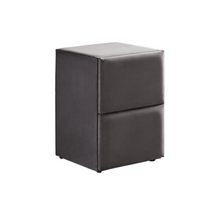 Lit Sydney Gris — Boxspring Chesterfield à coffres