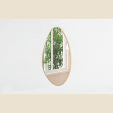 Miroir Rana — Forme organique, chêne vieilli