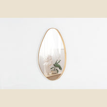 Miroir Romi — Forme galet, chêne vieilli