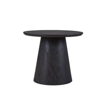 Table d'appoint Miklos — 60 cm ronde, décor brun foncé