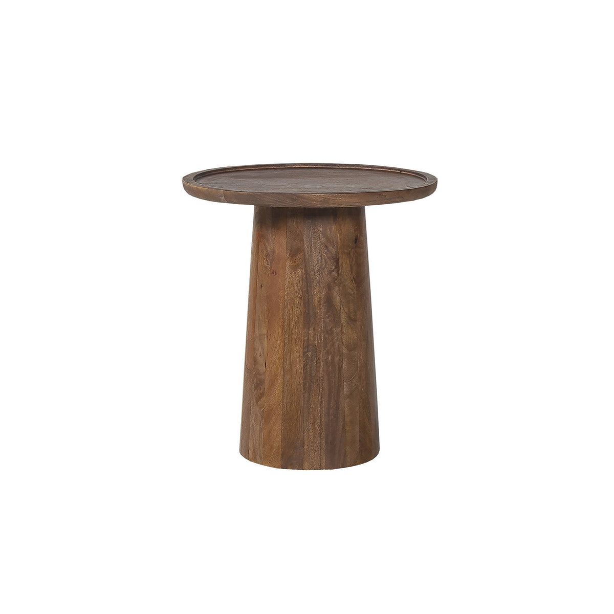 Table basse Jules — Ronde, bois de manguier