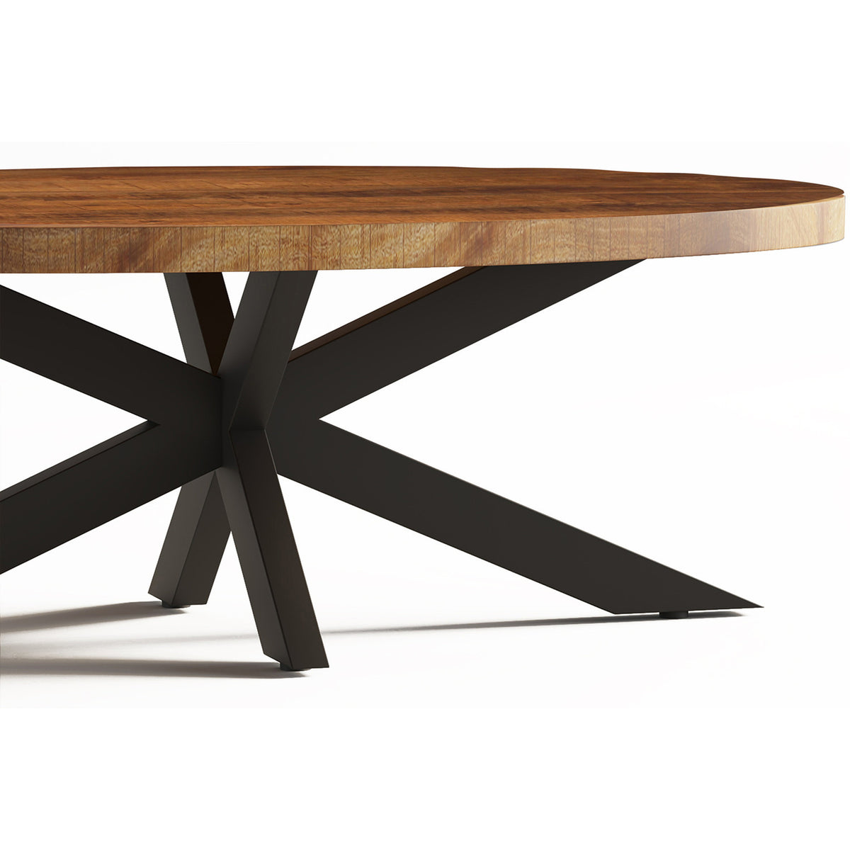Table basse Madeira — Ovale, bois de manguier