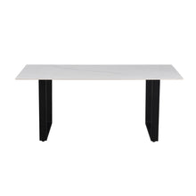 Table Poséidon — Pierre brillante blanche