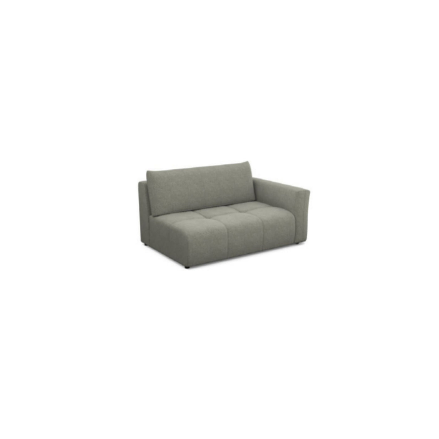 Salon d'angle modulaire Amber — Gris clair chiné
