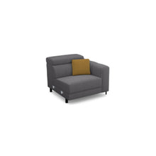 Salon d'angle modulaire Arkon — Gris chiné