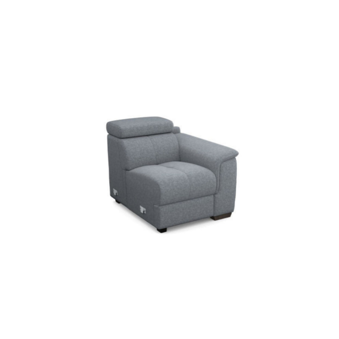 Salon d'angle modulaire Atlanta — Gris bleuté