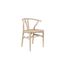 Chaise Bart — Orme massif et assise tissée