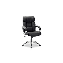 Chaise de bureau Dali — Simili cuir noir