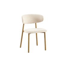 Chaise Coco — Tissu chiné, pied naturel, noyer ou gris