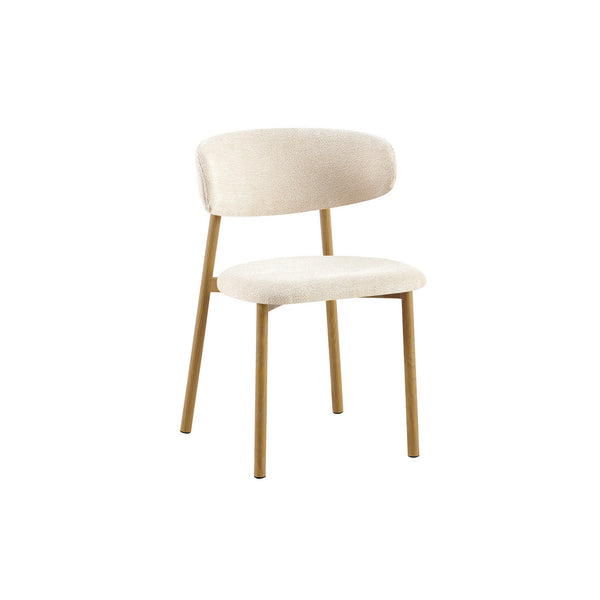 Chaise Coco — Tissu chiné, pied naturel, noyer ou gris