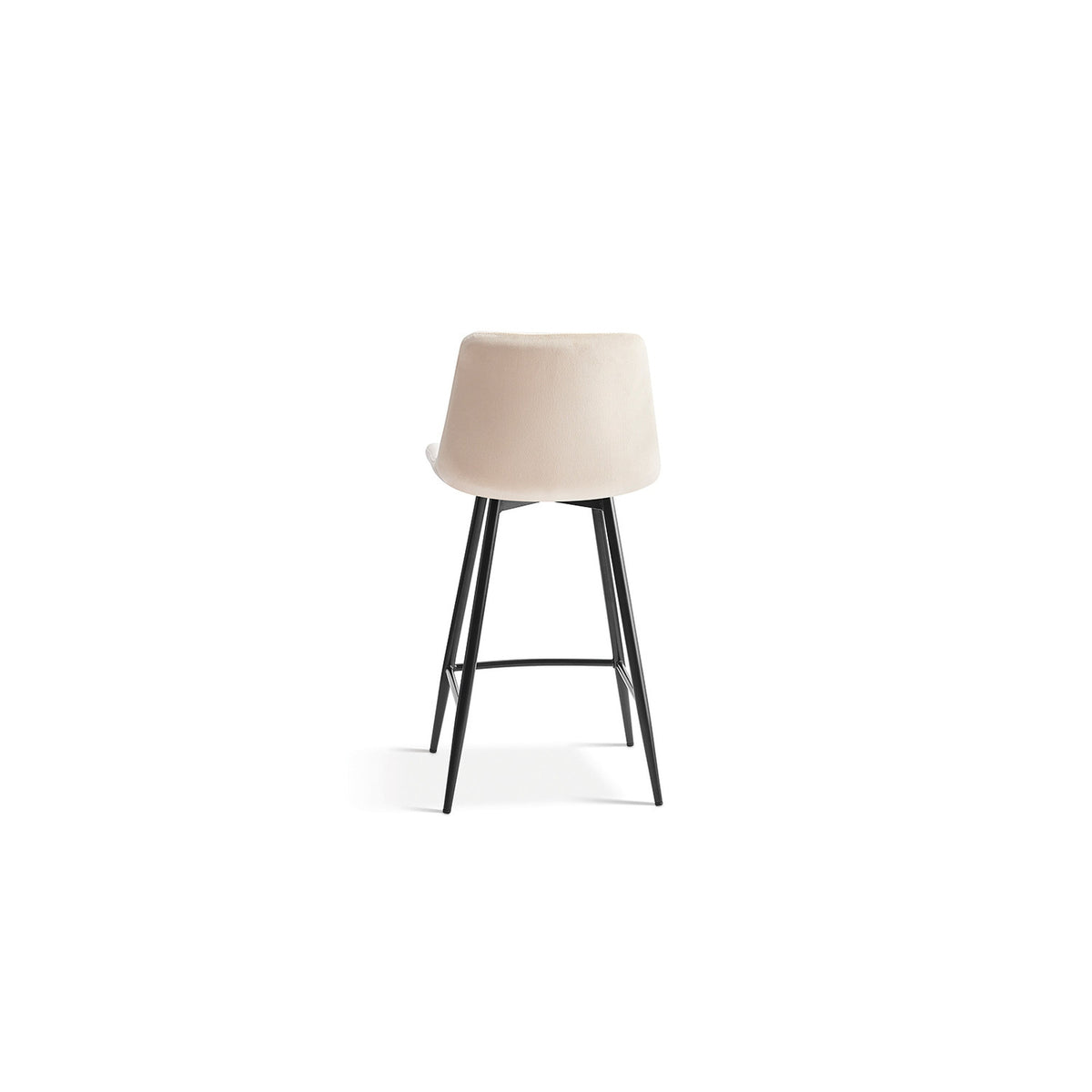 Chaise de comptoir Juta — Velours