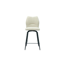 Chaise de comptoir Lara — Pivotante, tissu