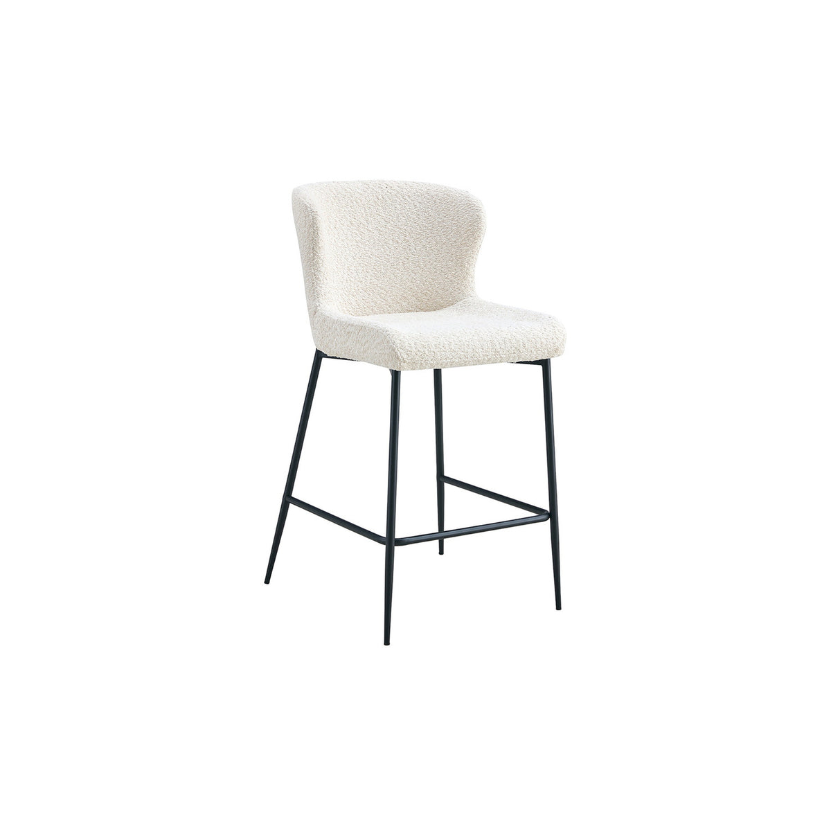 Chaise de comptoir Lisa — Bouclé