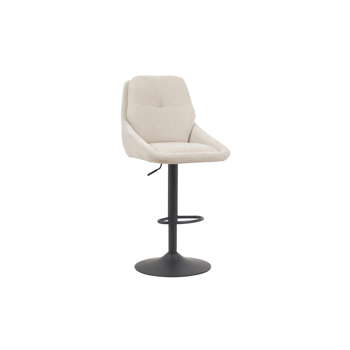 Chaise de bar Sabine — Tissu, pivotante