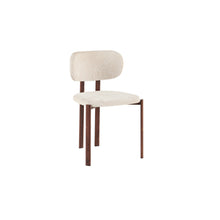 Chaise Jade — Noyer et tissu
