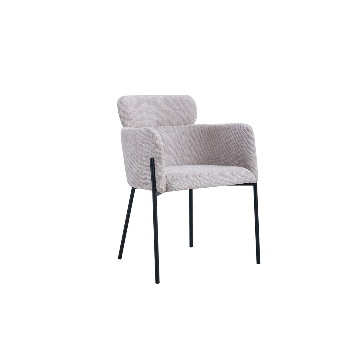 Chaise Naomi — Tissu, avec accoudoirs